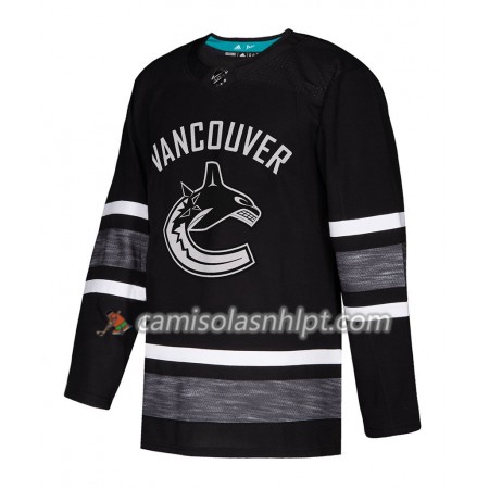 Camisola Vancouver Canucks Blank 2019 All-Star Adidas Preto Authentic - Homem
